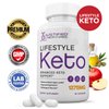 Lifestyle Keto Pills 1275MG New & Improved Formula Contains Apple Cider Vinegar Extra Virgin Olive Oil Powder Green Tea Leaf 60 Capsules