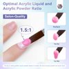 Saviland Professional Acrylic Liquid - 4.06fl oz Non-Yellowing Acrylic Nail Liquid for Acrylic Application DIY Long-lasting Acrylic Nails Carving Nail Extension at Home Salon Use