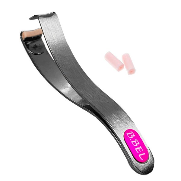 Preo Prima Shogyo Japanese Partial Eyelash Curler | Inner Corner/Outer Corner Precision Lash Curl Up Tool | Made in Japan (Included 2 Replacement Rubber) | C-180
