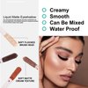 MAEPEOR Matte Liquid Eyeshadow 8 Colors Naked Smooth Creamy Eyeshadow Long Lasting and Waterproof Lightweight Eyeshadow (P02 Cedar)