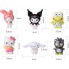 6 Pack Cute Lovely Characters Figurines for Kids Birthday Party Supplies Anime Theme Party Decoration Supplies,Gift for Anime Fans or Friends