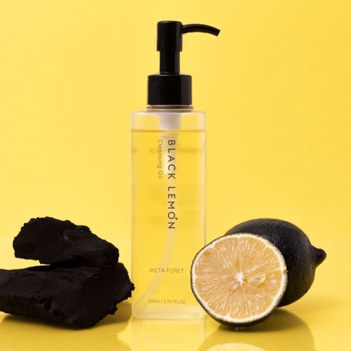 METAFORET Black Lemon Cleansing Oil 200ml/6.76fl.oz Makeup & Sunscreen Remover, Face Cleanser, Sebum Control, Deep Cleansing