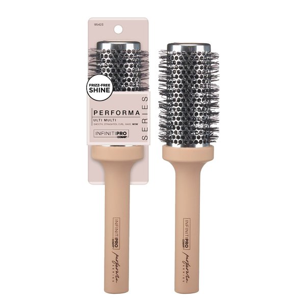 InfinitiPro by Conair - Hair Brush - Round Brush - Round Brush for Blow Out - Designed to Retain Heat and Optimal Airflow - Performa Series