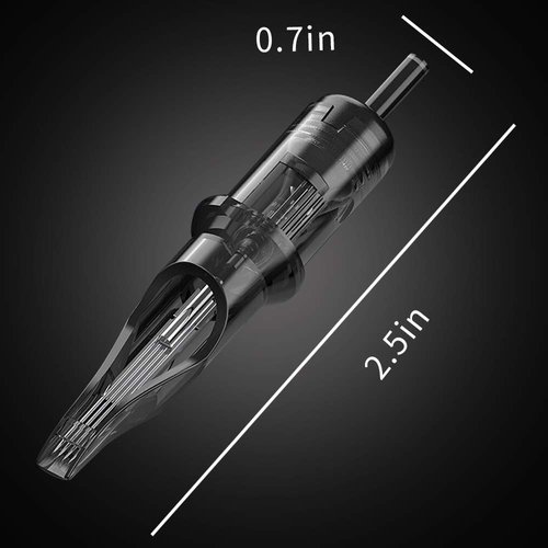 Romlon Tattoo Cartridge Needles - 20Pcs Assorted Standard Sterilized Tattoo Needle Cartridges Single Stack Magnum 9M1 Size for Tattoo Machine Tattoo Kits Tattoo Supplies