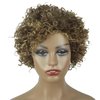 Brazilian Wigs 10 inch Short Kinky Curly Human Hair Wigs For Black Women Short Wigs No Lace Front (Gradient Brown4/27/30)
