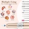 Kredioo 35000 Nail Drill Professional Electric File Acrylic Nails Kit for Manicure Gel Polish Remover with 11 Bits Easy Build-in Bit Holder Twist Lock Changing Bit