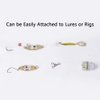 Dr.Fish LED Fishing Lures Kit Deep Drop Fishing Lights LED Fishing Spoons Underwater Flasher Diamond Lights Trolling Lures Halibut Rig