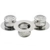 CNSZNAT Bathtub Drain Cover, Bathroom Sink Strainer, Drain Hair Catcher for Bathtub Laundry Utility Sink, Fit Hole Size from 1.55" to 1.8" and Depth Than 1" (3-Pack)