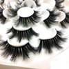 DAODER Lashes False Eyelashes 20MM Dramatic Look Faux Mink Wispy Long Fake Eye Lashes Pack for Women Daily Makeup 7 Pairs (6D 25mm Lashes)