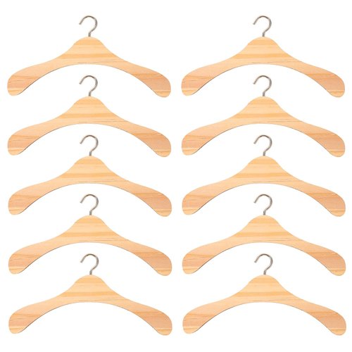 Gadpiparty Doll Hangers Hangers,Miniature Kids Coat Hangers, Accessory for Cm Mini Dress Accessories Wardrobe Clo Wood Outfit Clothes Bjd Nursery Baby Hanger/Miniature Small of House Holders Doll Pet