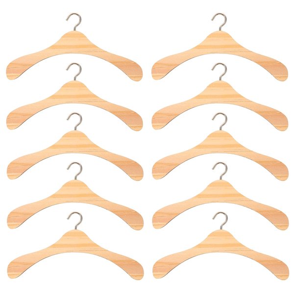 Gadpiparty Doll Hangers Hangers,Miniature Kids Coat Hangers, Accessory for Cm Mini Dress Accessories Wardrobe Clo Wood Outfit Clothes Bjd Nursery Baby Hanger/Miniature Small of House Holders Doll Pet