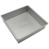 USA Pan Bakeware Square Cake Pan, 8 inch, Nonstick & Quick Release Coating, Made in the USA from Aluminized Steel