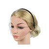 VASANA Black Mesh Veil Headband Fascinator 1920s Vintage Headpiece Women Banquet Tea Party Headdress Bride Hair Band Veil Headpiece