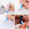 Nail Art Graffiti Pen Set 12Pcs Waterproof Painting Marker Pen Black White Drawing Gel Liners Quick Dry Dotting Pen Nails Professional Material For Manicure