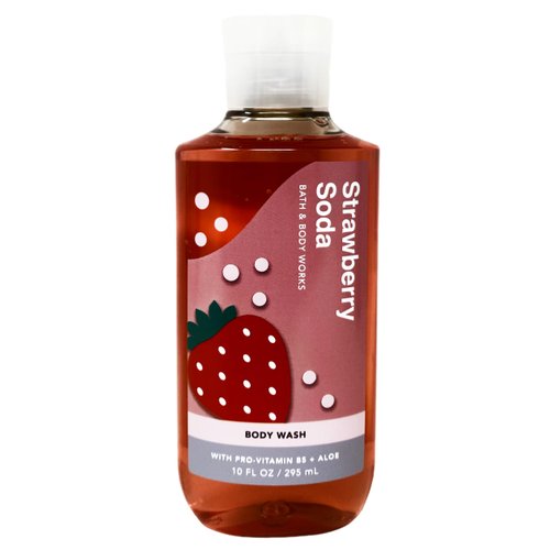 Generic Bath and Body Work STRAWBERRY SODA Body Wash 2 Piece Bundle - 10 fl oz / 295 mL each
