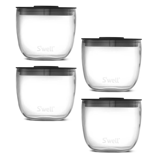 S'well Tritan Prep Bowl Set of 4, 10oz, Makes Meal Prep Easy And Convenient, Leakproof Lids, Microwavable and Dishwasher Safe, BPA Free