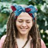 RechicGu 6 Pieces African Turban Headband For Women Girls Ankara Print Bonnet Beanie Cap Pre-Tied Bow Bowknot Headwrap Stretchy Dreadlocks Locs India Yoga Workout Hair Bandana