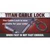 Titan Cable Lock Made Exclusively to Secure Your Titan Vault Gun Safe While on The go!
