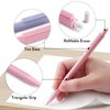 Four Candies Cute Mechanical Pencil Set, 6PCS Pastel Pencils 0.5mm & 0.7mm with 360PCS HB Pencil Leads, 3PCS Erasers and 9PCS Eraser Refills, Aesthetic Mechanical Pencils for Girls Writing
