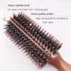 SUNBIRD & Round Brush for Blow Drying，Boar Bristle Round Hair Brush with Wooden Barrel,Volume,Styling,Curling & Curly,Wavy,Thick,or Thin Hair on Men & Women