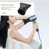 Baluue Hair Dryer Diffuser Attachment 3pcs Plastic Hair Dryer Nozzle 2 Blow Dryer Nozzle Replacement Narrow Concentrator for Hair Styling Tool Hood Cover Accessories