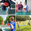 GSE Ping Pong Paddle Set, Portable Table Tennis Set with Retractable Ping Pong Net & Post, 2 Paddles & 3 Ping Pong Balls, Anywhere to-Go Ping Pong Game Set for Any Tables(Blue)