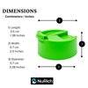 NuRich Green Hydro Wide Mouth Flip and Sip Replacement Coffee Lid or Cap Accessories Compatible with Hydroflask, Nalgene, and Many More Top Water Bottle Brands Sizes 12 16 18 20 32 40 64 Ounce