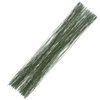 Floral Wire 26 Gauge, 100 Pcs Green Florist Flower Wire Stems Floral Wire for Crafts Bouquet Stem Wrapping Wreath Making Supplies Flower Arrangement Supplies (14 Inch)