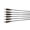 I-Sport 50pcs Turkey Feather Fletching 4'' / 5'' Right Wing Arrow Feathers Vanes for Wooden Bamboo Arrows (Original, 5)