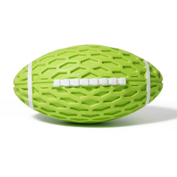 KOL Dog Plush Toys Dog Chew Toys Pet Squeaky Toys with Crinkle Paper, Interactive, Chewing and Durable Toys for Puppy Dogs and Medium Dogs. (Ball Green)