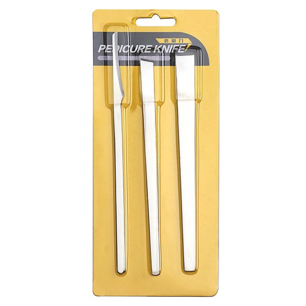 Pedicure Knife Set,Stainless Steel Ingrown Toenail Knife Tools,3pcs Professional Foot knife Kit for Corn Callus and Foot Care Toenail Grooming
