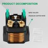 Starter Solenoid Relay for Yamaha ATV Raptor 350 660 Grizzly 350 400 450 660 Kodiak 400 450 Big Bear 250 400 Bruin 250 350 Rhino 450 660 Wolverine 350 450- YFM350 YFM400 YFM450 YFM660 TTR90 125 230