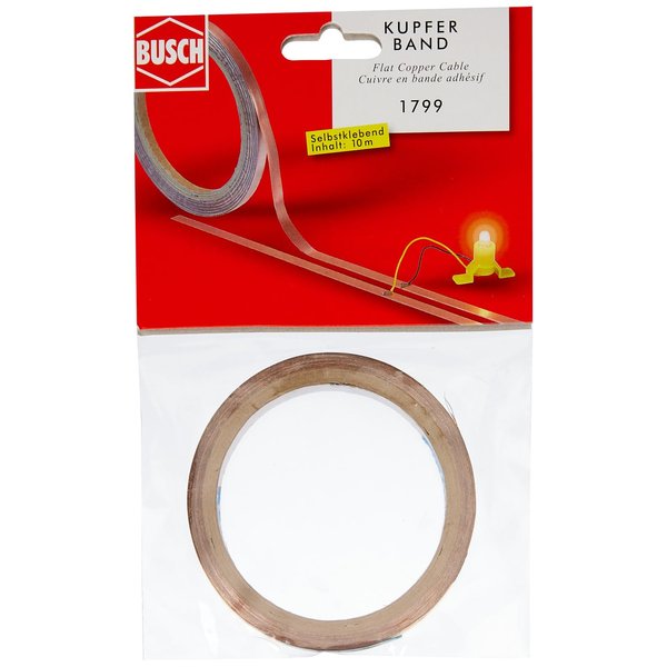 Busch 1799 Copper Cable Roll 33' HO Scale Model Lighting