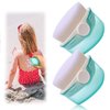 2 Pack Sunscreen Applicator for Kids, Sunblock Buddy Brush Set with Protective Caps, Sun Lotion Applicator Sun Cream Brush