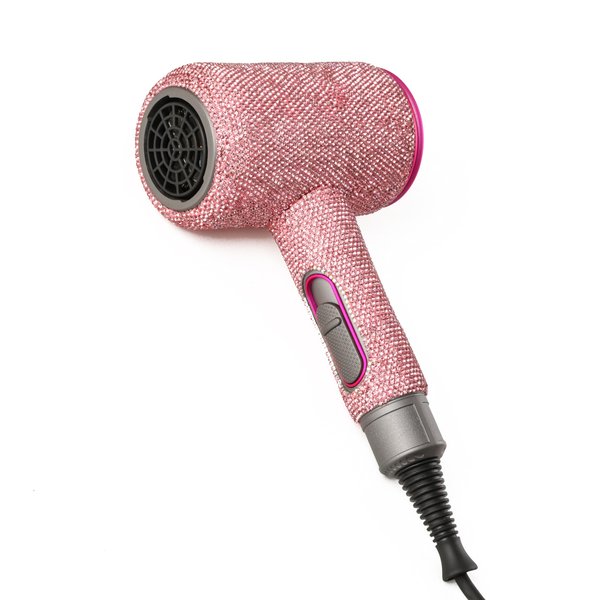 YOLOONLY Ionic Hair Dryer, Frizz Free Fast Dryer with Diffuser, 1800W Professional Ionic Hair Blow Dryer with 3 Heat/2 Speed, 3 Temperature & 2 Wind Speed for Women and Men (Pink)