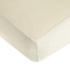 American Baby Company Fitted Crib Sheet 28" x 52", Soft Breathable Neutral 100% Cotton Jersey Sheet, Ecru, for Boys and Girls, Fits Crib and Toddler Bed mattresses