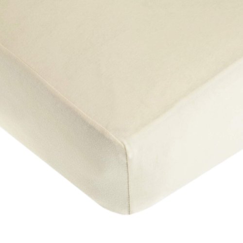 American Baby Company Fitted Crib Sheet 28" x 52", Soft Breathable Neutral 100% Cotton Jersey Sheet, Ecru, for Boys and Girls, Fits Crib and Toddler Bed mattresses