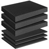 Pick Apart Foam Insert- 3 PCS and Foam Pads- 3 PCS Pluck Foam Pre Cubed Foam Insert Pre Separated Cube Sheet Foam with Bottom Use for Interlocking Cases Tool Box Board Storage Drawer Pad- 16in*12in
