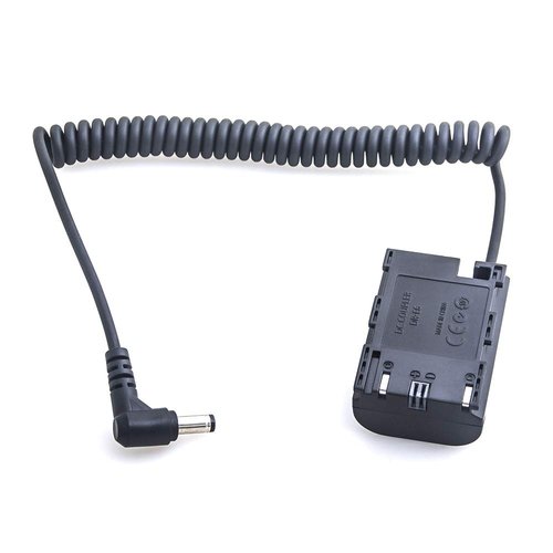 Hersmay Decoded LP-E6 Dummy Battery, DC Coupler DR-E6 for Canon EOS R R5 R6 5DII 5DIII 5DIV 6D 6DII 70D 7D 7DII 80D 90D DSLR Camera SmallHD 501 502 702 Monitor