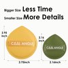 COOL-ANGLE 5Pcs Makeup Sponge For Foundation Concealer And Powder, Blender Sponge For Natural And Easy Makeup Soft Long-lasting And Beginner-friendly, Green, Medium