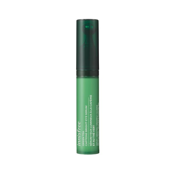 innisfree Green Tea Caffeine Bright-Eye Serum with Niacinamide, Cooling Korean Eye Serum, Hydrating Eye Cream