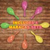 ArtCreativity 7.5 Inch Plastic Maracas for Kids, 4 Pairs, Neon Music Hand Shakers, Fun Noise Makers and Toy Musical Instruments, Birthday Party Favors, Fiesta Decorations, Goodie Bag Fillers