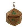 Ultra Pro D20 Plush Dice Bag - The Perfect Zippered dice and trinkets Holder for Dungeon Masters and Adventures