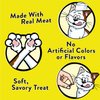 TEMPTATIONS Meaty Bites, Soft and Savory Cat Treats, Chicken Flavor, 4.12 oz. Pouch