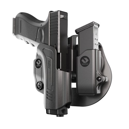 Orpaz C-Series Sig P320 Holster Compatible with Sig Sauer P320 OWB Holster - Unisex - Will Secure Your Handgun with a Tactical Appearance (R-Series Level II, with 9mm Sig P320 Magazine Holder)