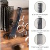 HEALLILY 10Pcs Carbon Lift Teasing Combs Plastic Salon Teasing Back Combs Black Hair Pick Comb Anti Static Portable Comb for Women Most Hair Types 1