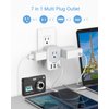 USB Wall Charger, USB Plug Adapter Outlet Extender, TESSAN 3 USB Block (1 USB C Port), Multi Charging Station for Cruise, Bathroom, Office, Dorm Essentials