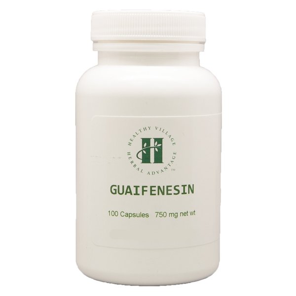 Guaifenesin Capsules 750mg (100 Capsules) - Pure Guaifenesin No Fillers No Binders