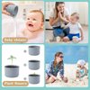 13PCS Baby Stacking Toys Nesting Cups, Stacking Cups Toy, Drain Holes for Cup Stacking Set, Baby Stacking Cups Bath Toy for Toddlers 1-3