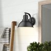 zeyu 10 Inch Indoor Wall Mount Lamp Light Fixture, Industrial Wall Sconce Lighting for Hallway Bedroom, Black Finish, ZY24-1W BK